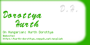 dorottya hurth business card